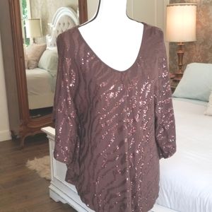COWGIRL TUFF CO SEQUINED TOP